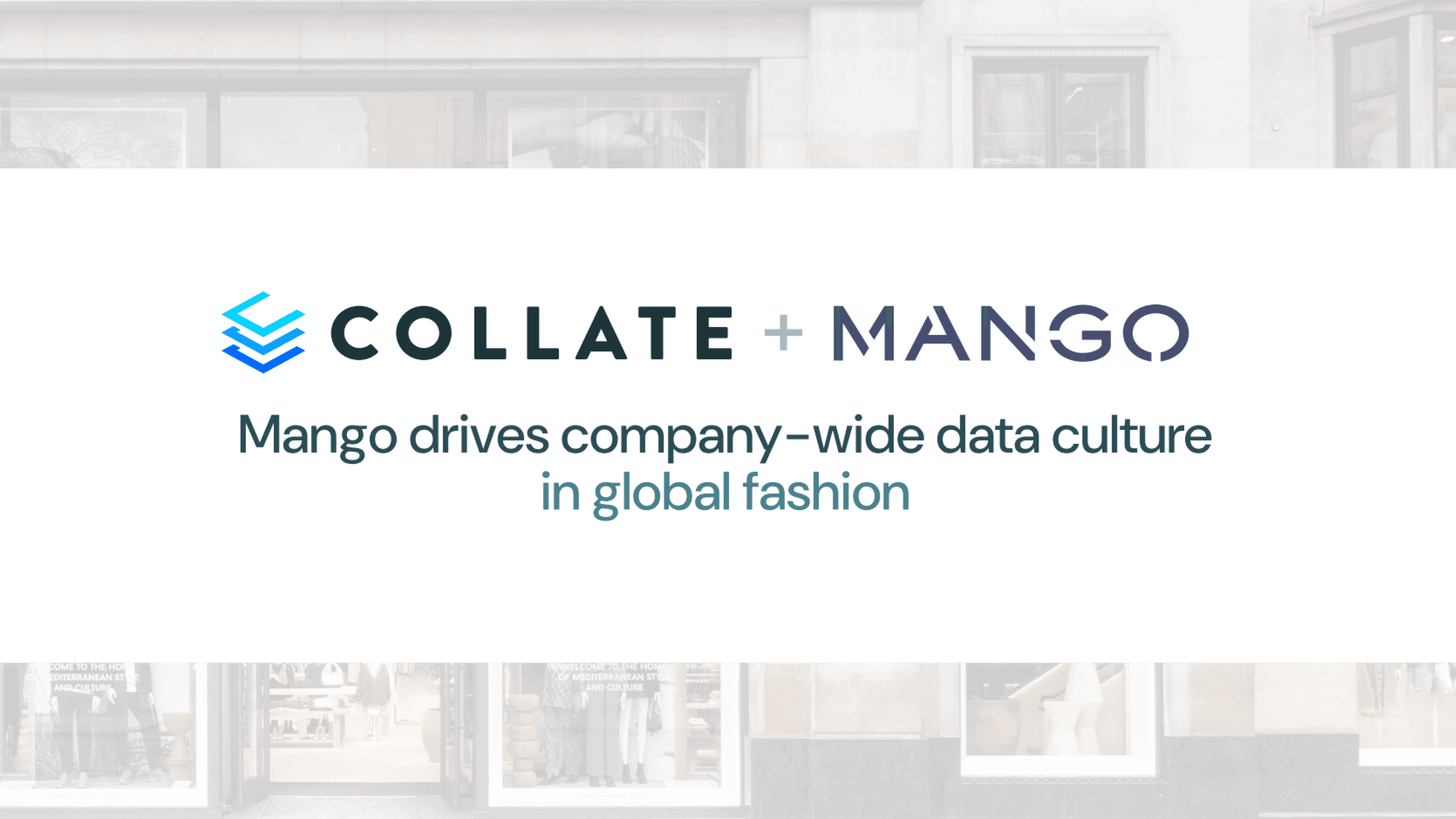 Mango's data transformation with Collate