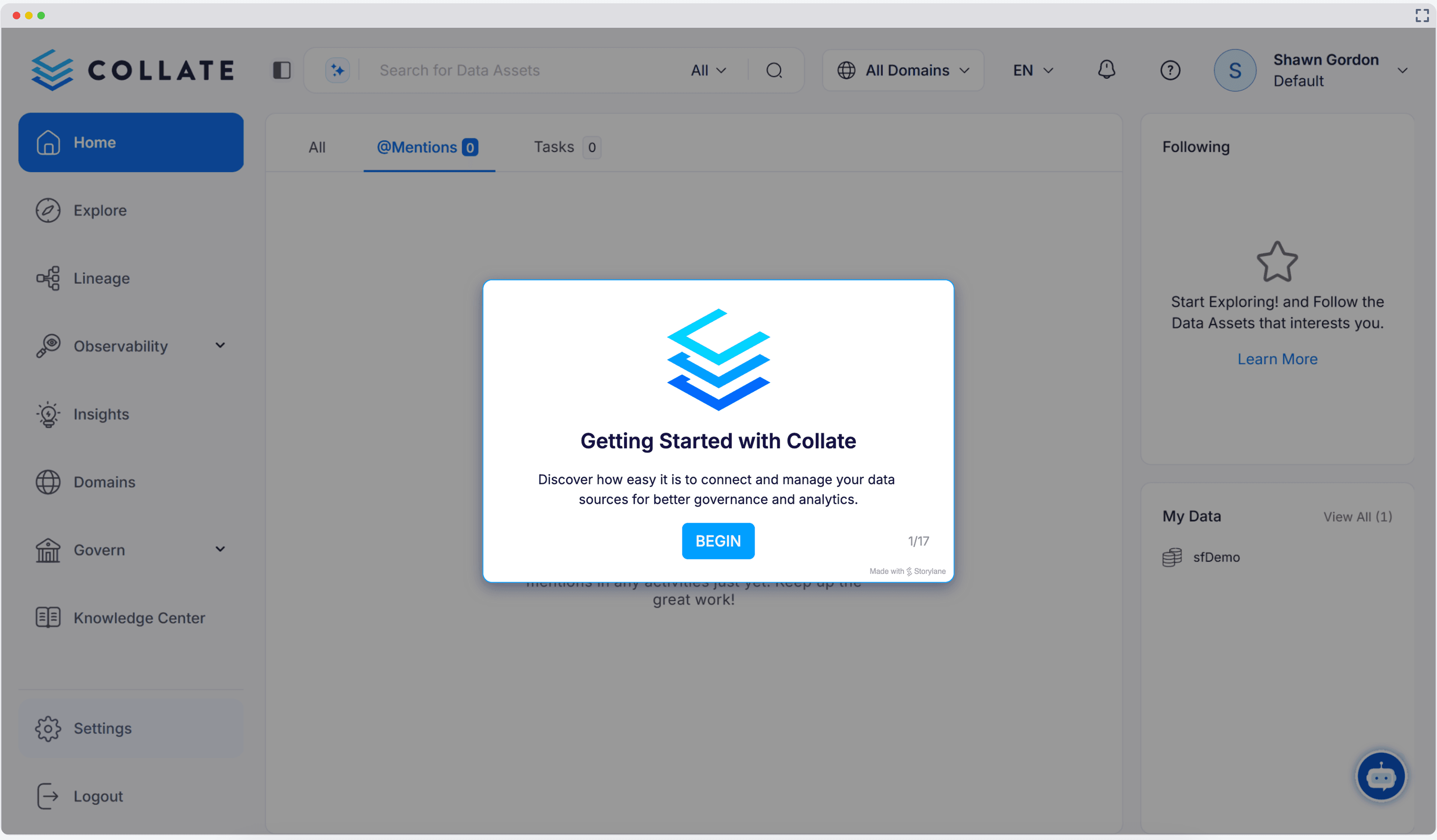 Interactive Product Demo - Getting Started with Collate