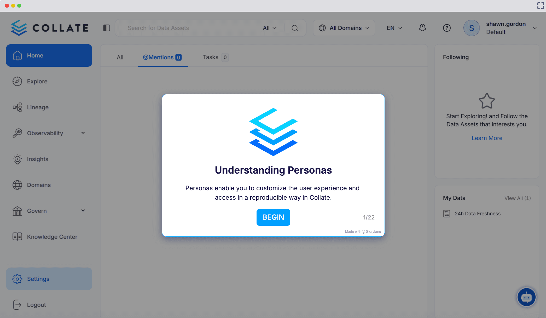 Interactive Product Demo - Understanding Personas