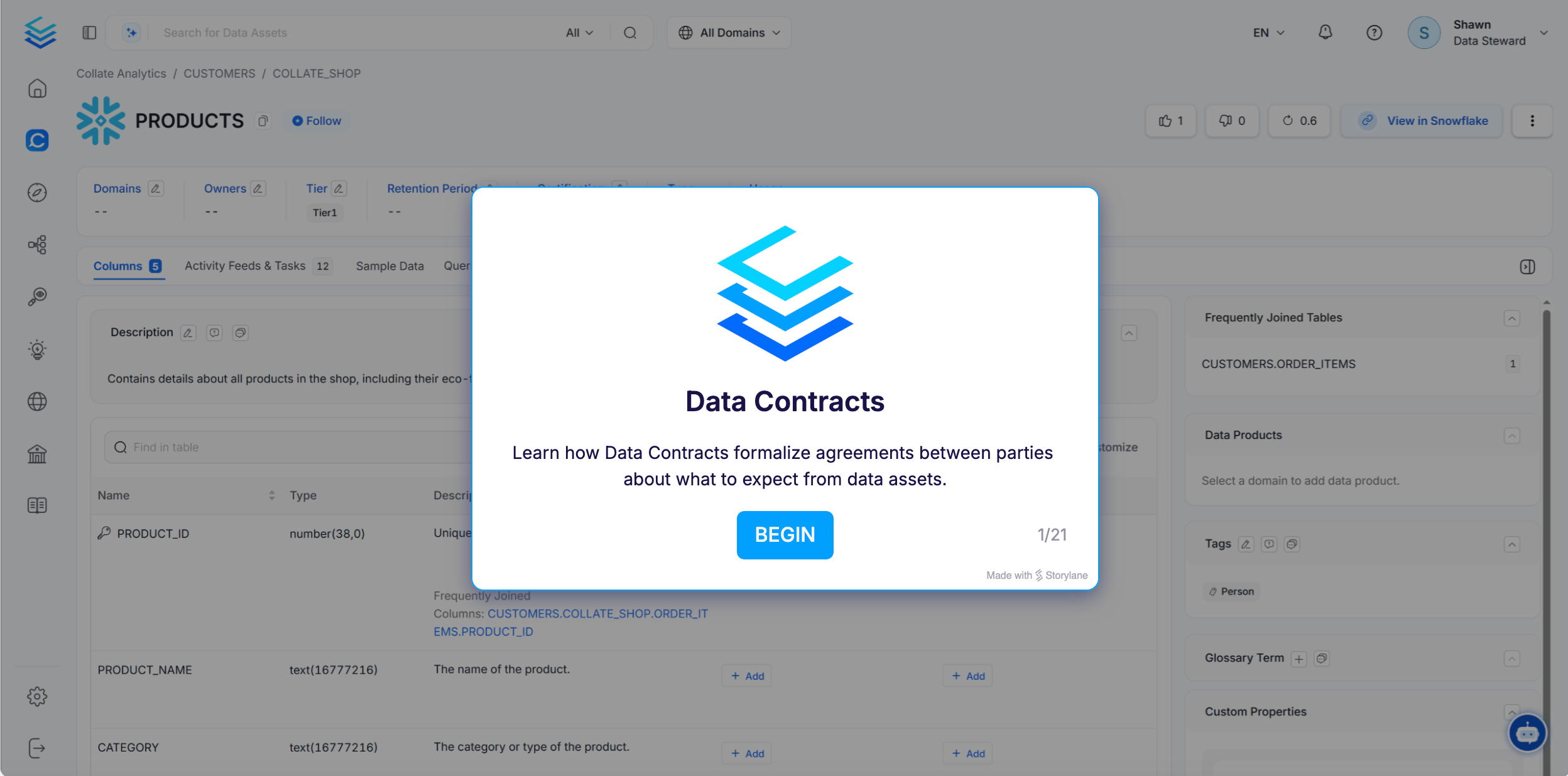 Interactive Product Demo - Data Contracts